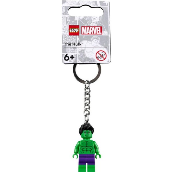 LEGO 854321 - Gear Marvel Super Heroes Hulk Minifigure Key Chain Keyring