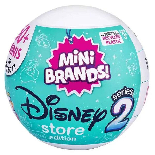 5 Surprise Mini Brands Disney store (Series 2) Collectible Capsule