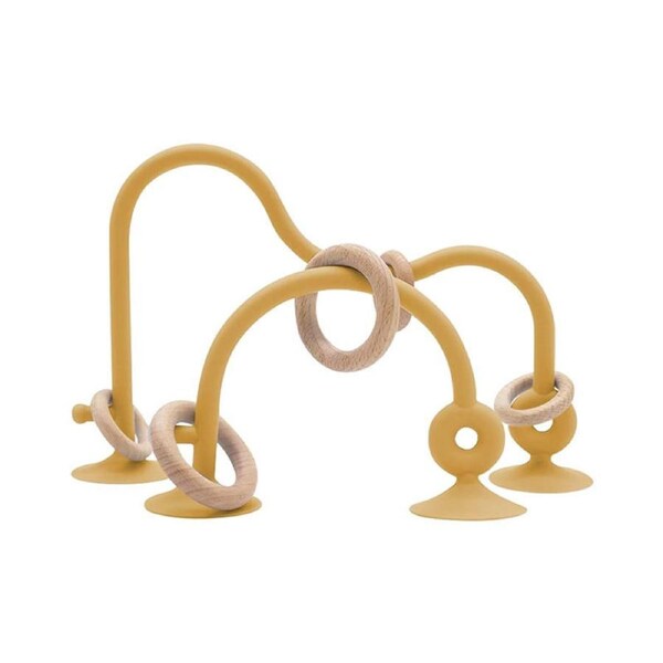 Nevenka High Chair Toys with Suction Cups for Toddler 6 Months+ Teether-Yellow