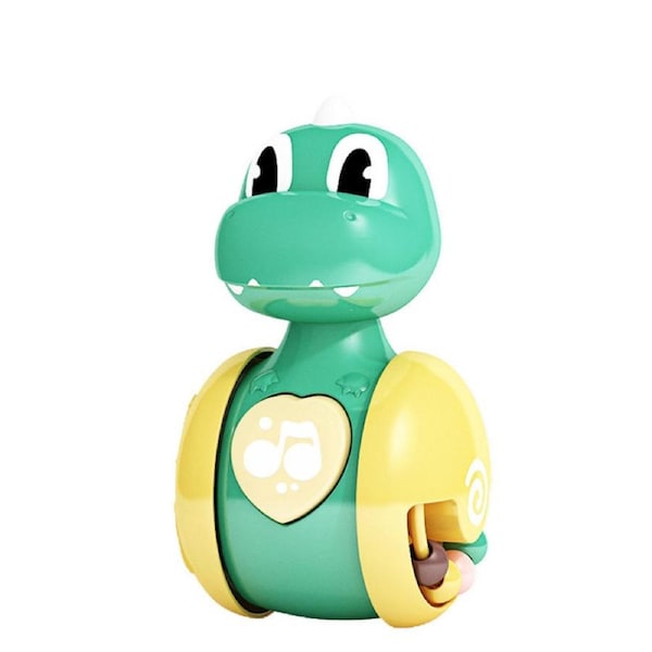 Nevenka Cute Dinosaur Roly Poly for Toddler Tummy Time Toys-Green