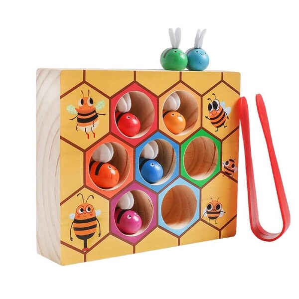 Nevenka Color Sorting Puzzle for Baby Clamp Bee to Hive Matching Game