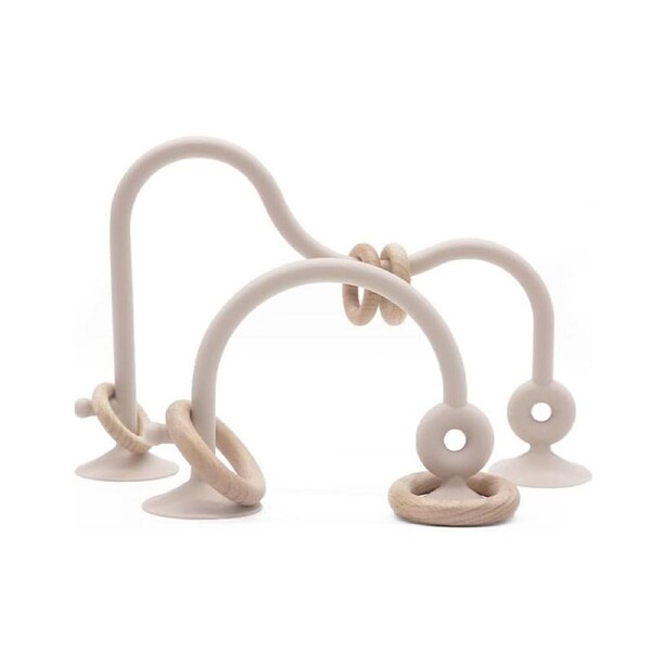 Nevenka High Chair Toys with Suction Cups for Toddler 6 Months+ Teether-OffWhite