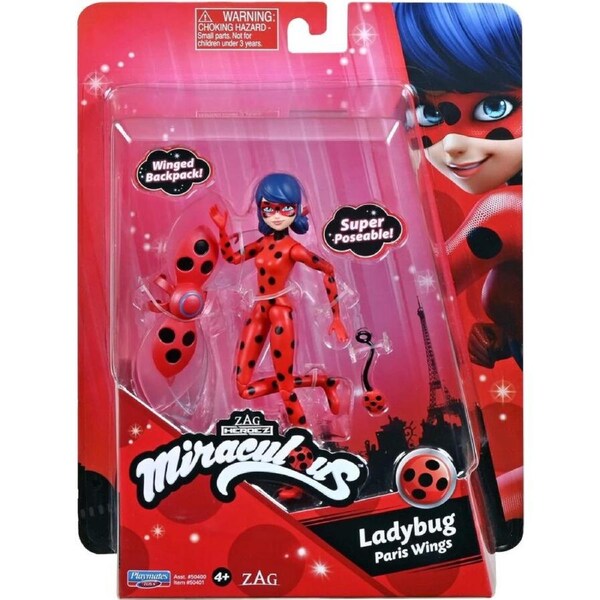 Miraculous Small Doll - Ladybug Paris Wings