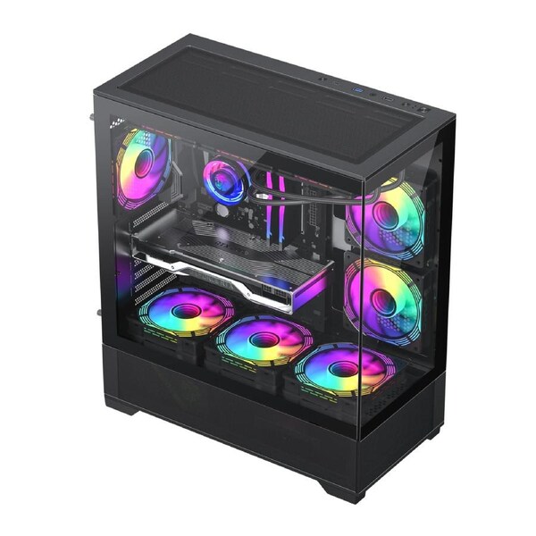 Gamemax Vista AB Case + GX-750 PRO BK Power + IceBurg Infinity 360 Cool Combo – Quickly Build Your Custom PC