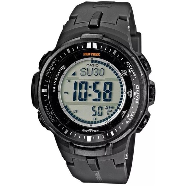Casio Pro-Trek Triple Sensor Multi-Band Solar 100m Digital Watch PRW-3000-1DR