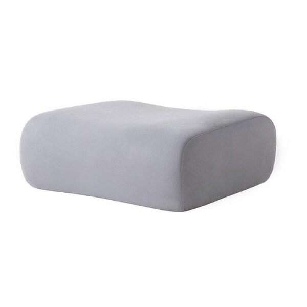 MIUZ Ottoman Chair, 1PC Modular Sofa, Grey Accent Lounge Chair with Sofa Pad, Modern Ergonomic Chair