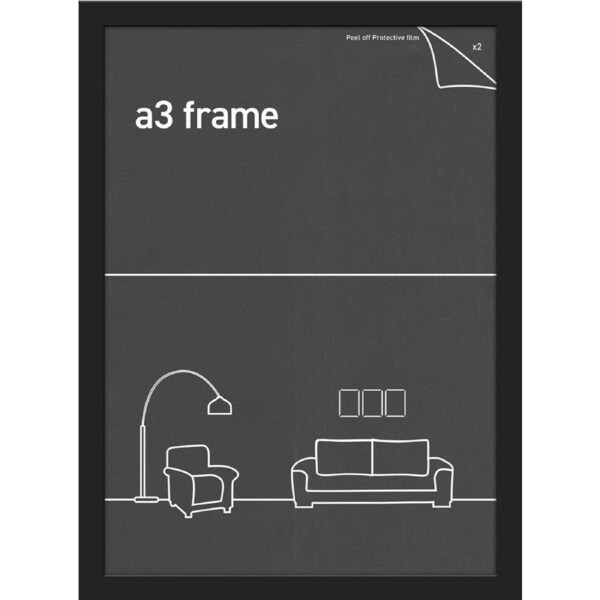 Classic Frame - Black - Fits A3 Print