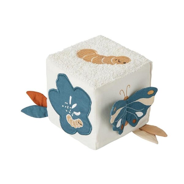 Fabelab Fabric Cube Newborn Baby Sensory Tactile Toy My Little Butterfly 12cm