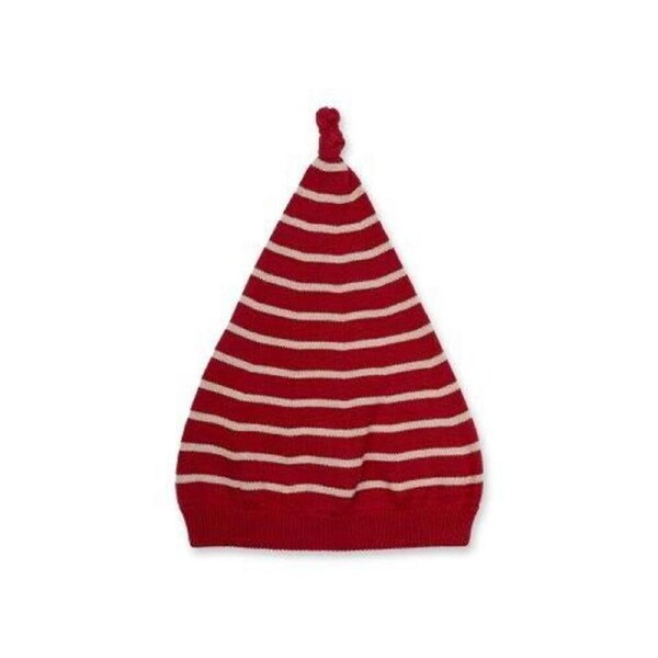 Fabelab Christmas Woodland Knitted Elf Hat Beanie Rio Red Kids Size 1-3y