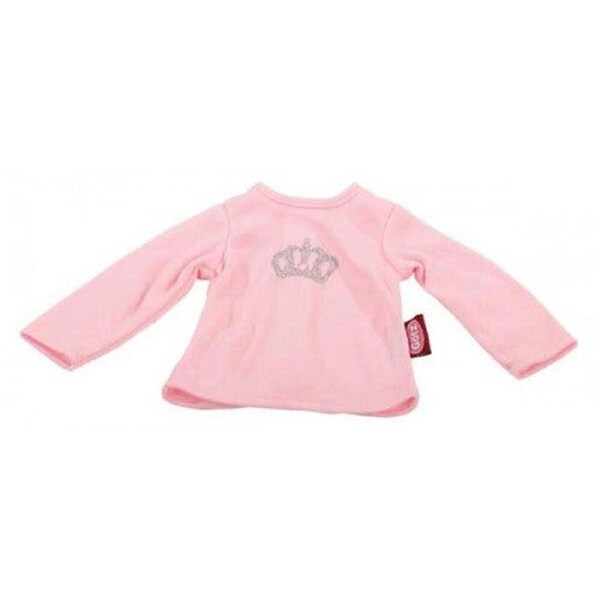Gotz Wardrobe Pink Long Sleeved Tshirt w/ Crown Baby Girl Doll Clothes 42cm