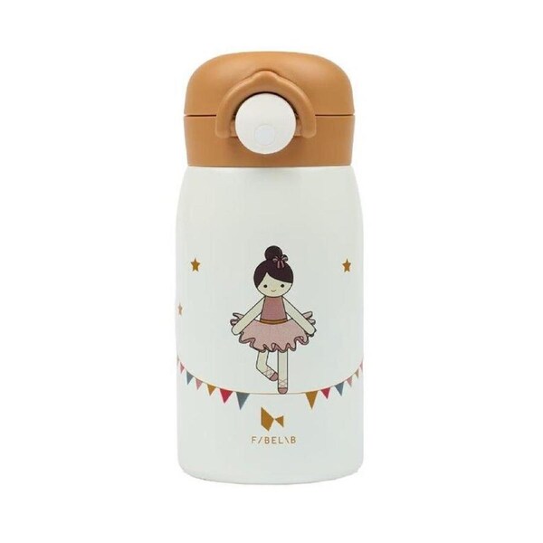 Fabelab Ballerina Hot/Cold Water Bottle Tumbler 320ml Kids/Children 3y+