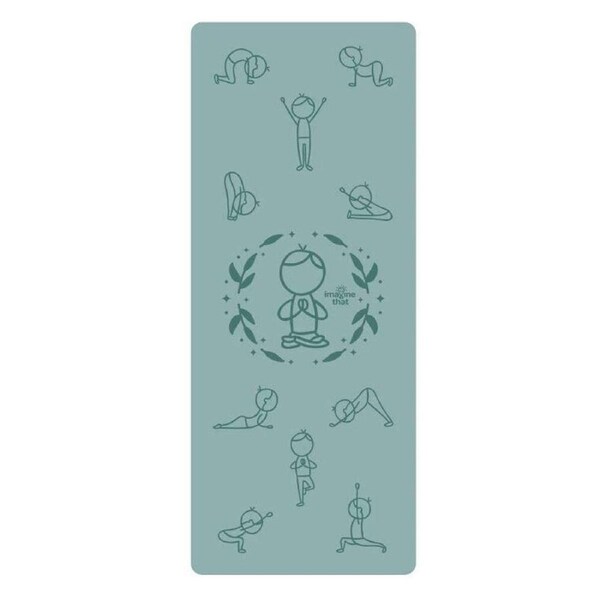 Imagine That Sun Salutation Eco Fitness Exercise Yoga Mat 150x61cm Teal