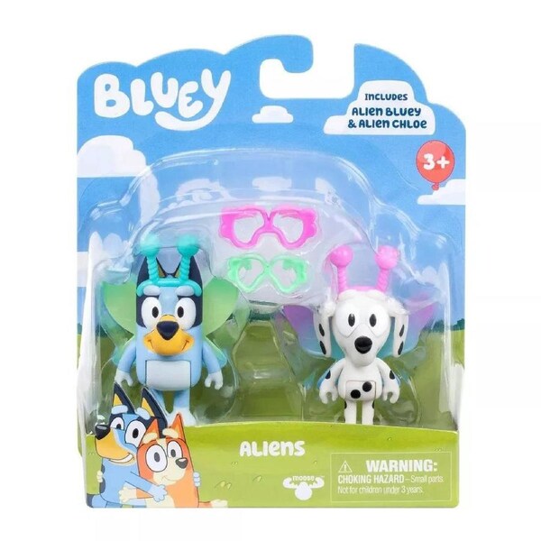 Bluey Aliens Figurines 2 Pack