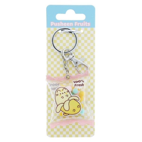 Pusheen The Cat Fruits Keyring