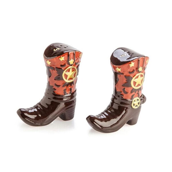 2pc Flavour Mates 3D Salt & Pepper Shaker Set 9.5x4.3x8.5cm Cowboy Boots
