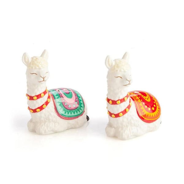 2pc Flavour Mates 3D Salt & Pepper Shaker Duo Set 7x4x8cm South American Alpacas