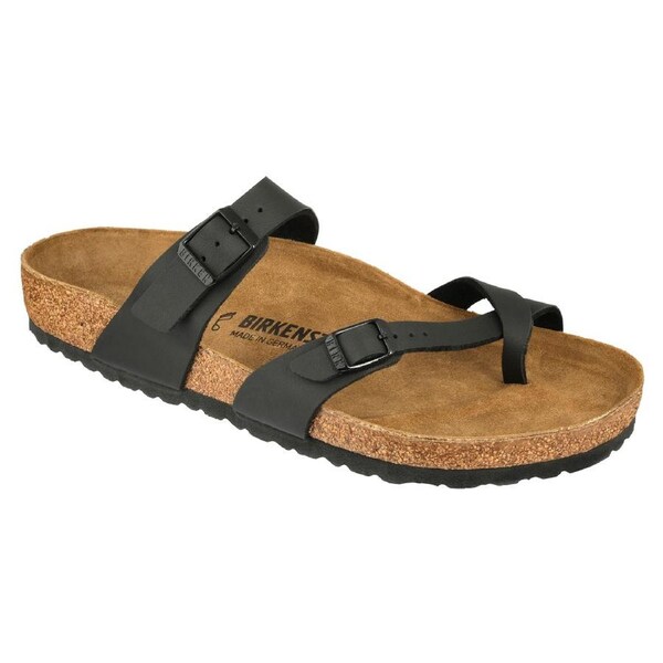 Birkenstock Unisex Mayari Birko-Flor Regular Fit Sandals Black 40
