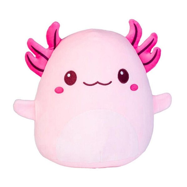 Smooshos Pal Squishy Super Soft Velour Plushie Kids Toy 22x16x22cm Axolotl