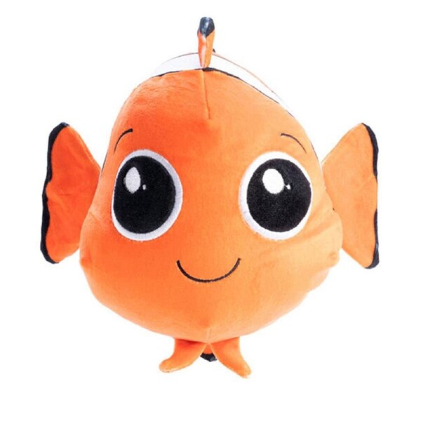 Smooshos Pal Squishy Super Soft Velour Plushie Kids Toy 22x16x22cm Clownfish