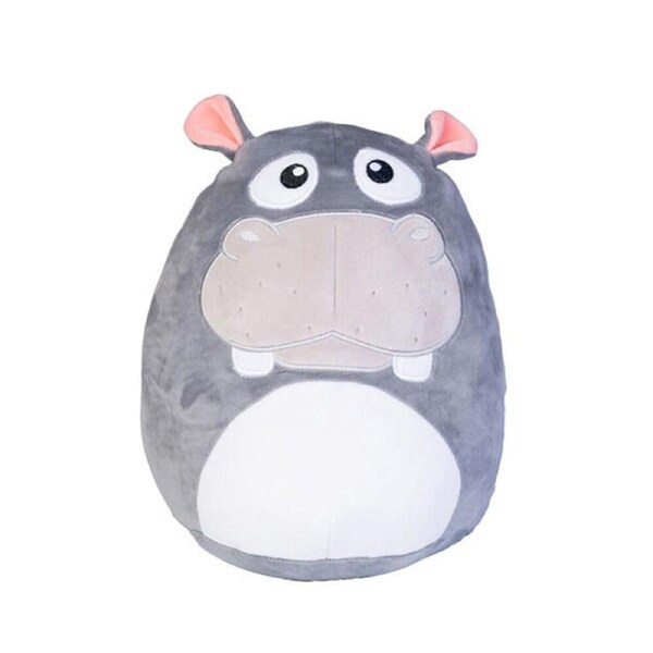 Smooshos Pal Squishy Velour Plushie Kids Toy 22x16x22cm Hippopotamus