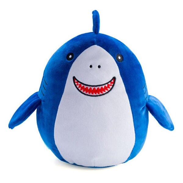 Smooshos Pal Squishy Super Soft Velour Plushie Kids Toy 22x16x22cm Shark Bay
