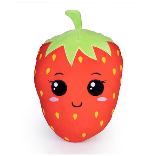Smooshos Pal Squishy Velour Plushie Kids Toy 22x16x22cm Sweet Strawberry