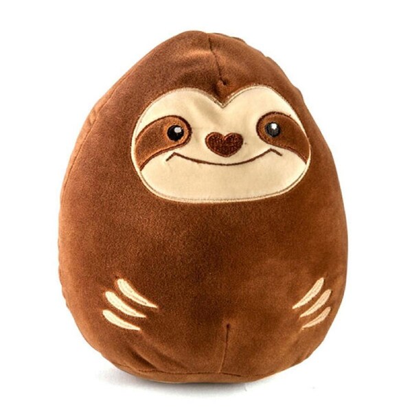Smooshos Pal Squishy Super Soft Velour Plushie Kids Toy 22x16x22cm Sloth Lounge
