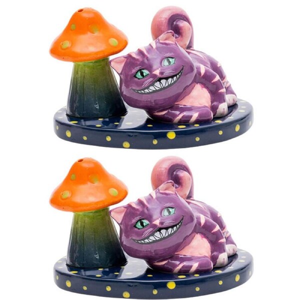 2x 2pc Flavour Mates Salt & Pepper Set 12.9x9.9x7.8cm Mad Cat w/ Mushroom