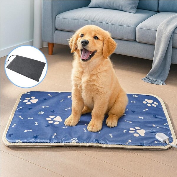 45x70cm Waterproof Electric Pet Heat Mat Heated Pad Dog Cat Heating Blanket Bed With Cover