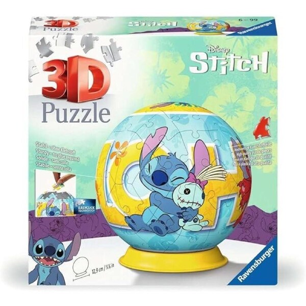 Ravensburger 3D Puzzle 72pc - Disney Stitch