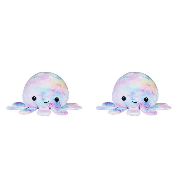 2PK Smooshos Pal Squishy Velour Plushie Kids Toy 22x16x22cm Tie Dye Jellyfish