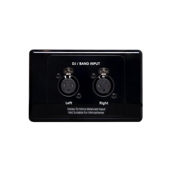 REDBACK C0463 Dual 3 Pin XLR DJ-Band Input Wallplate Black