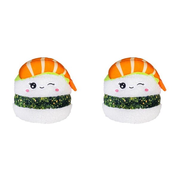 2PK Smooshos Pal Squishy Velour Plushie Kids Toy 22x16x22cm Nigiri Sushi