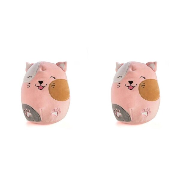 2PK Smooshos Pal Squishy Super Soft Velour Plushie Kids Toy 22x16x22cm Cat