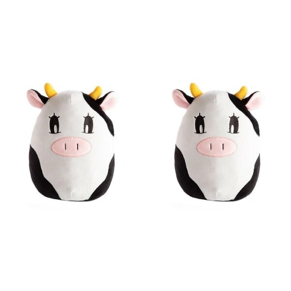 2PK Smooshos Pal Squishy Super Soft Velour Plushie Kids Toy 22x16x22cm Cow
