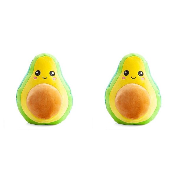 2PK Smooshos Pal Squishy Super Soft Velour Plushie Kids Toy 22x16x22cm Avocado