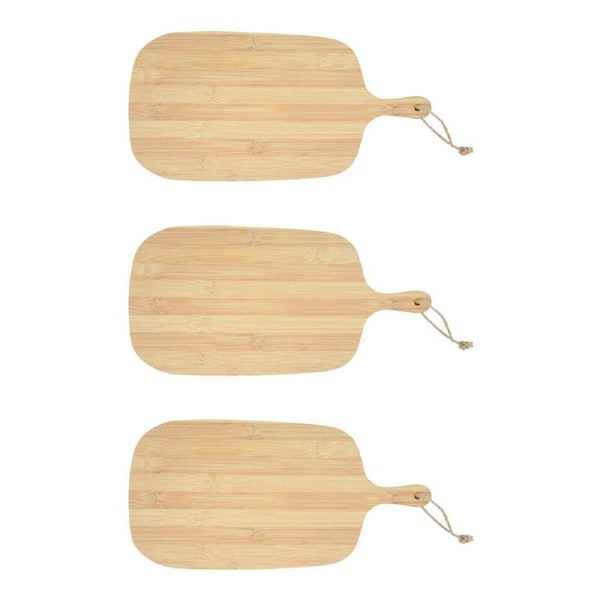 3PK Boyle Bamboo Chopping & Serving Board Large For Kitchen/Crafts 40x19x1.2cm