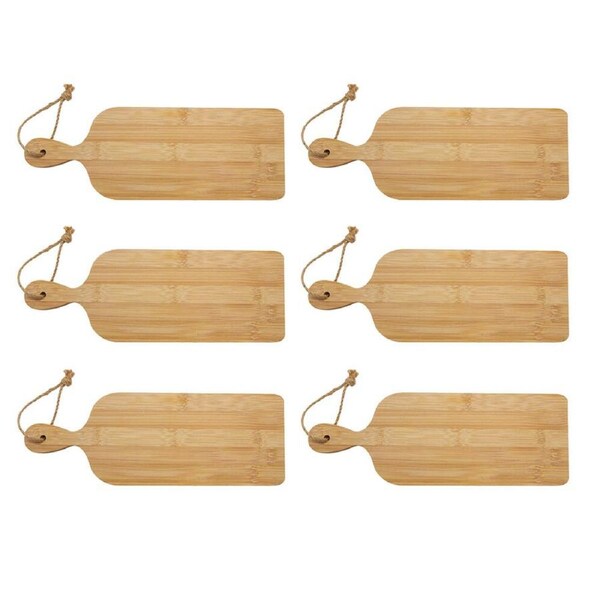6PK Boyle Bamboo Chopping & Serving Board Small For Kitchen/Crafts 32x11.5x1.2cm