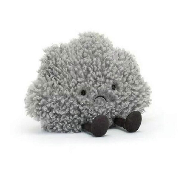 JOYBUY AMUSEABLE STORM CLOUD Plush CUTE Sad Grumpy Gray Stuffed Toy