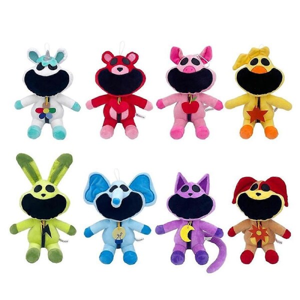 JOYBUY 8PCS Hoppy Plush Smiling Critters Plushies