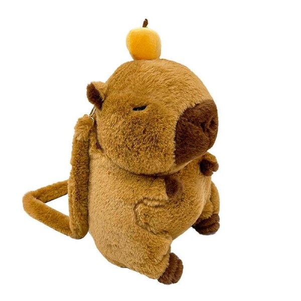 JOYBUY Capybara Plush Backpack Kawaii Fashion Plushie Doll Fur Bag Children'S Bag Shoulder Bag Mini Knapsack Bags