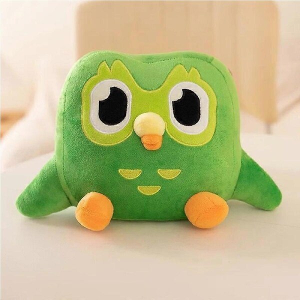 JOYBUY Duo Lingo Owl Plush Duolingo Plush Toy Duo Lingo Mascot Owl Green Duo Owl Doll Duolingo Soft Toy Stuffed Animal Cute Pillow