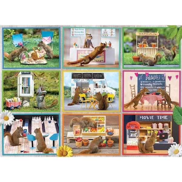 Cobble Hill - Squirrels Around Town Puzzle 1000pc