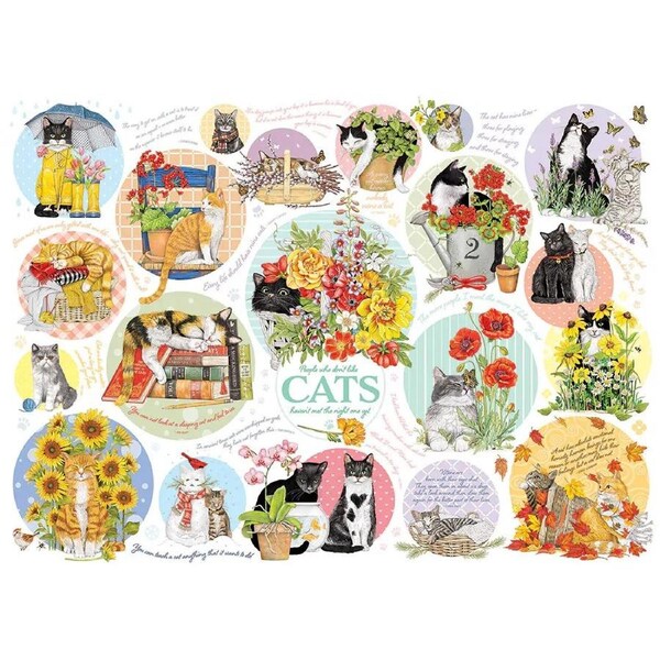 Cobble Hill - Cat Thoughts Puzzle 1000pc