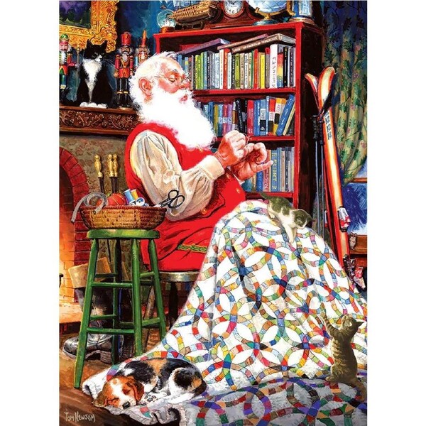 Cobble Hill - Santa's Quilt Puzzle 1000pc