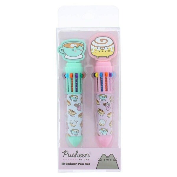 Pusheen The Cat Breakfast Club 10 Colour Pen Set