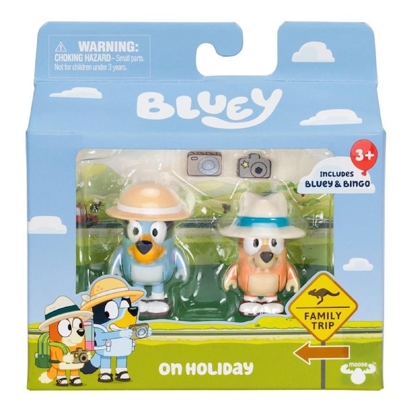Bluey Figure 2 Pack - On Holiday