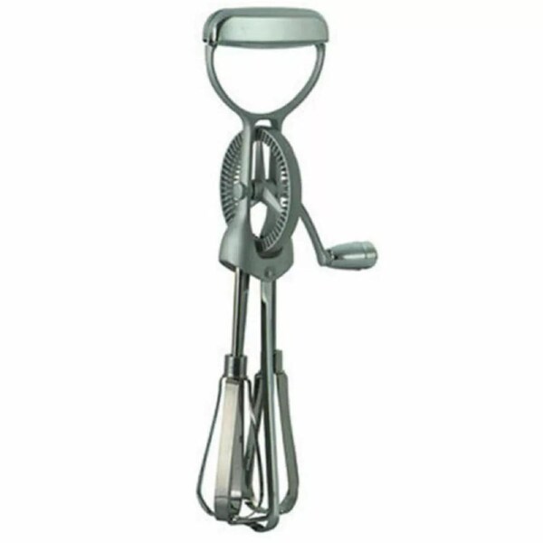 P&P Rotary Stainless Steel Egg Beater Whisk Mixer