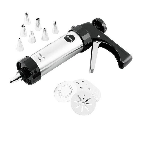 P&P 17pc Cookie Press and Icing Set for Cake Decorating