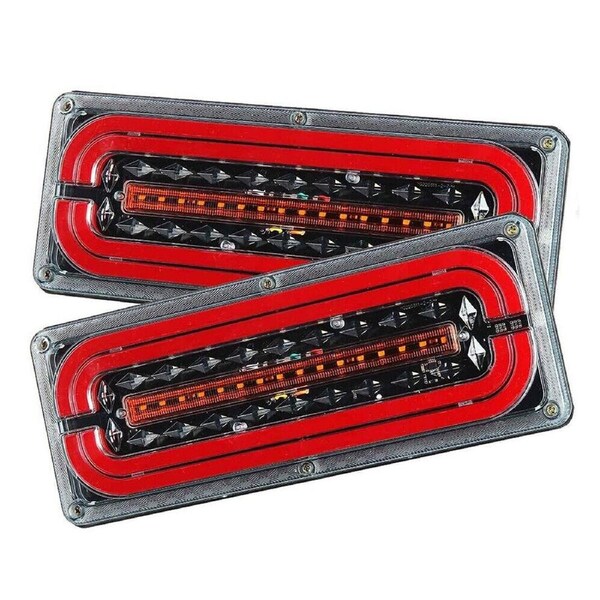 P&P 2x LED Tail Lights Sequential for Trailer and Truck